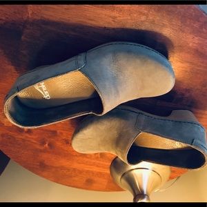 Dansko Suede Closed Back Clogs